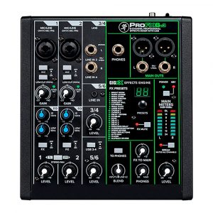 Mixer Análogo Mackie ProFX6v3, 6 canales, interfaz USB, FX