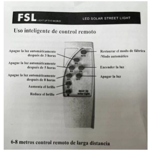 Foco Led Solar Luminaria Publica Integrada 120w 6500k FSL - Imagen 4